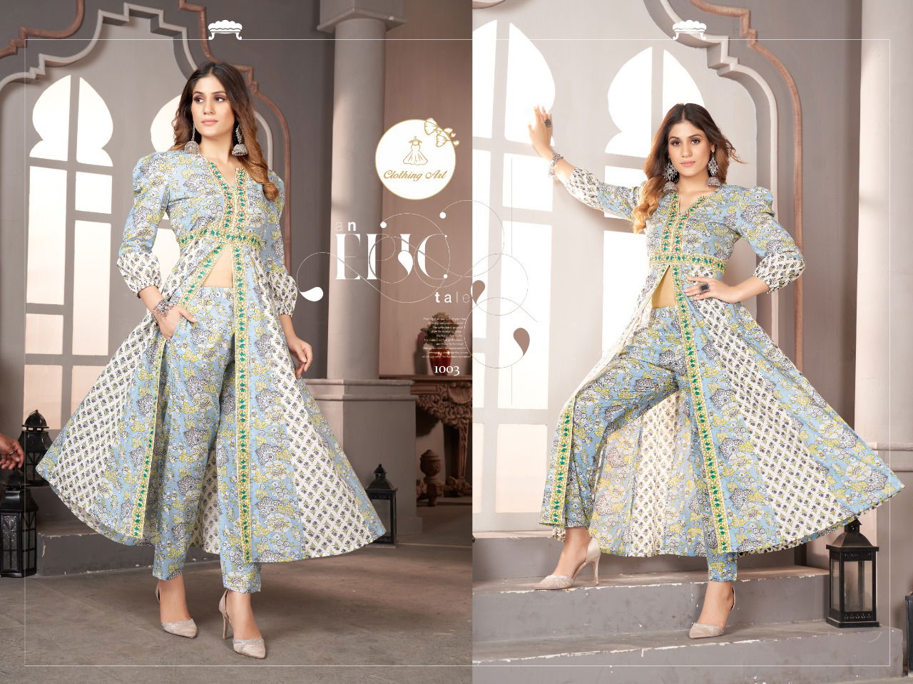 Nykaa 02 Fancy Party Wear Wholesale Anarkali Kurti With Bottom
